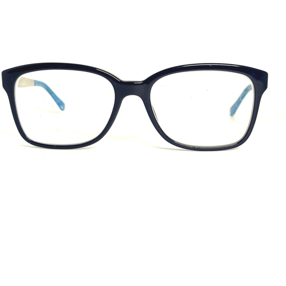 Burberry B 2143 3399 Eyeglasses Blue Check Square Frames 55-17-140 Italy